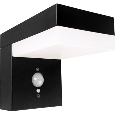 Led's light Basic - Gartensolarwandleuchte mit Bewegungsmelder - Schwarz Led's light Basic - Gartensolarwandleuchte mit Bewegungsmelder - Schwarz