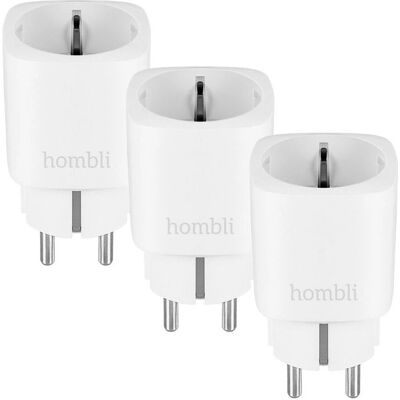 Hombli Weiße Smarte Steckdose mit WiFi, Timer & Energieüberwachung - Zuhause Hombli Weiße Smarte Steckdose mit WiFi, Timer & Energieüberwachung - Zuhause