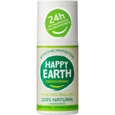 Déodorant roll-on pur sans parfum de Happy Earth Déodorant roll-on pur sans parfum de Happy Earth