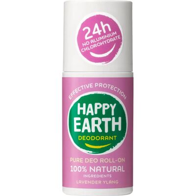 Happy Earth Natuurlijke Deodorant Lavendel Ylang - 75ml Happy Earth Natuurlijke Deodorant Lavendel Ylang - 75ml