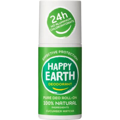 Happy Earth Pure deodorant roll-on komkommer matcha - Deodorant Happy Earth Pure deodorant roll-on komkommer matcha - Deodorant