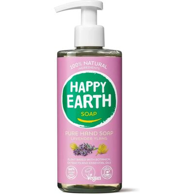 Happy Earth Savon pour les Mains Lavande Ylang - Savon pour les mains Happy Earth Savon pour les Mains Lavande Ylang - Savon pour les mains