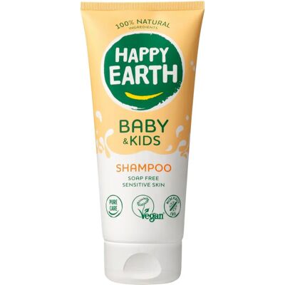 Happy Earth 100% Natuurlijke Baby & Kind Shampoo - Zacht, 200ml Happy Earth 100% Natuurlijke Baby & Kind Shampoo - Zacht, 200ml