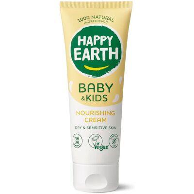 Crème Nourrissante Happy Earth pour Bébé et Enfants - Publicité Crème Nourrissante Happy Earth pour Bébé et Enfants - Publicité