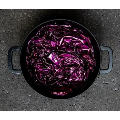 COMBEKK Dutch Oven 24 cm - Rôtissoire en fonte - Publicité COMBEKK Dutch Oven 24 cm - Rôtissoire en fonte - Publicité
