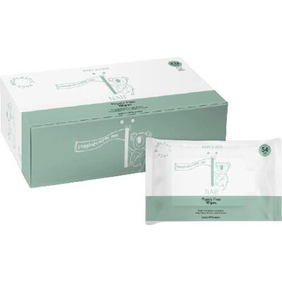 Naïf Lingettes Sans Plastique - 8x54 Paquets Naïf Lingettes Sans Plastique - 8x54 Paquets