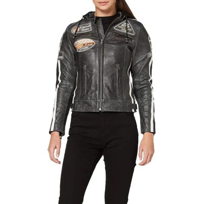 Urban 5884 Damen Motorrad Lederjacke mit Protektoren - Motorradjacke Urban 5884 Damen Motorrad Lederjacke mit Protektoren - Motorradjacke