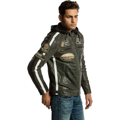 Urban Lederen Unisex Jas - Motorrijders Bescherming - UR-425 58 Urban Lederen Unisex Jas - Motorrijders Bescherming - UR-425 58
