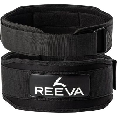 Reeva Neopren-Gewichthebergürtel 2.0 - Unterstützt beim Kreuzheben & Kniebeugen Reeva Neopren-Gewichthebergürtel 2.0 - Unterstützt beim Kreuzheben & Kniebeugen