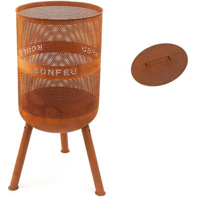 Bonfeu BonVes 45 Brasero extérieur en acier rouillé - Chauffage de jardin Bonfeu BonVes 45 Brasero extérieur en acier rouillé - Chauffage de jardin