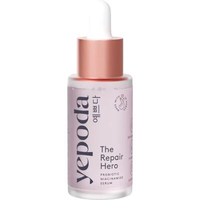 Yepoda The Repair Hero Sérum avec Probiotiques et Niacinamide - 30ml - Publicité Yepoda The Repair Hero Sérum avec Probiotiques et Niacinamide - 30ml - Publicité