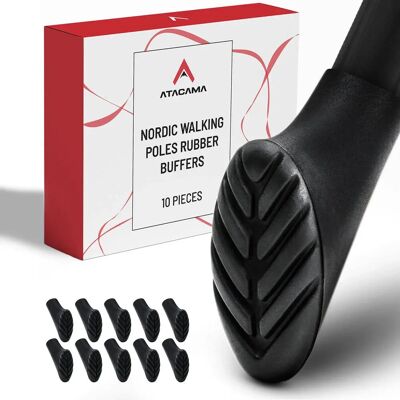 Accessoire pour bâtons de ski/randonnée/footing Atacama 15732 - 10 pcs Embout en caoutchouc noir - Publicité Accessoire pour bâtons de ski/randonnée/footing Atacama 15732 - 10 pcs Embout en caoutchouc noir - Publicité
