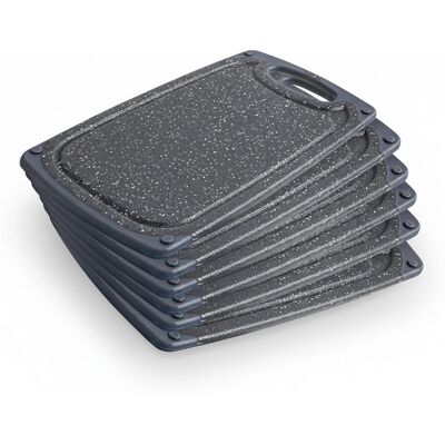 Exitoso - 15805 - Gris - 25x15cm - Ensemble de planches à découper - Publicité Exitoso - 15805 - Gris - 25x15cm - Ensemble de planches à découper - Publicité