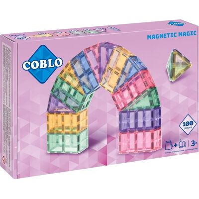Coblo Pastel Magnetyczne Klocki 100 Sztuk Coblo Pastel Magnetyczne Klocki 100 Sztuk