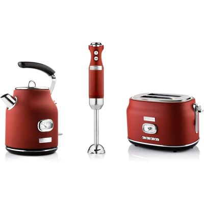 Ensemble petit-déjeuner rétro Westinghouse - Rouge - Ensemble d'appareils de cuisine - Publicité Ensemble petit-déjeuner rétro Westinghouse - Rouge - Ensemble d'appareils de cuisine - Publicité