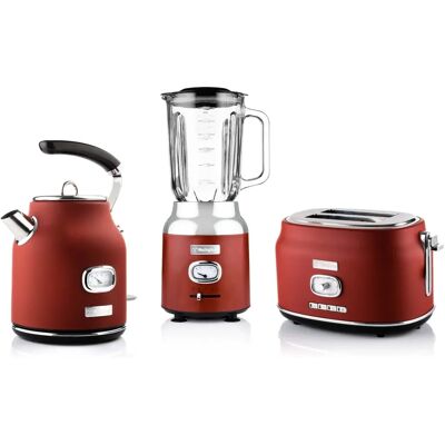 Westinghouse - Ensemble petit-déjeuner rétro - Rouge - Appareils de cuisine - Publicité Westinghouse - Ensemble petit-déjeuner rétro - Rouge - Appareils de cuisine - Publicité