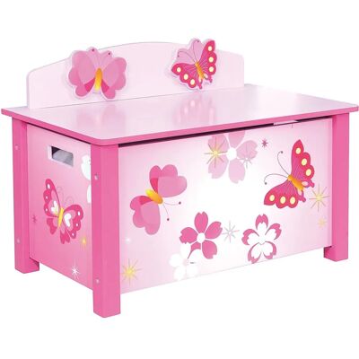 Playwood Houten Speelgoedbank Vlinder Rosa Playwood Houten Speelgoedbank Vlinder Rosa