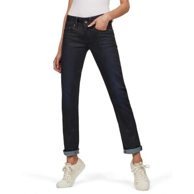 Jeans droits pour femmes G-Star Raw Midge Saddle - Bleu marine - Taille 23w/32l Jeans droits pour femmes G-Star Raw Midge Saddle - Bleu marine - Taille 23w/32l
