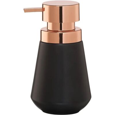 Sealskin Conical Soap Dispenser - Porcelain, Black Sealskin Conical Soap Dispenser - Porcelain, Black