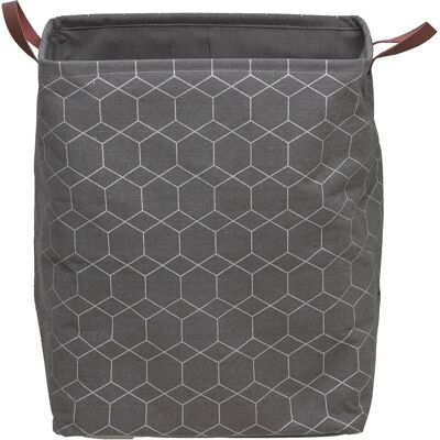 Sealskin Geometric Panier à linge - Rectangulaire, Poignées, 60L - Panier à linge Sealskin Geometric Panier à linge - Rectangulaire, Poignées, 60L - Panier à linge