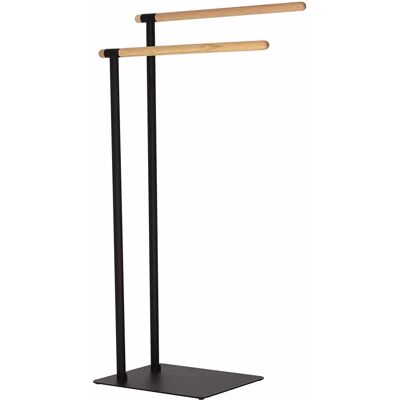 Sealskin Brix Porte-serviettes Autoportant - Support à Serviettes, Bois, Noir Sealskin Brix Porte-serviettes Autoportant - Support à Serviettes, Bois, Noir