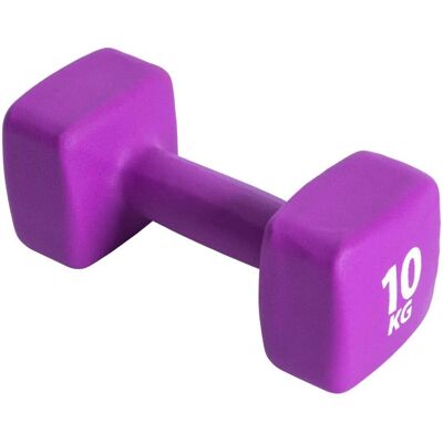 Haltère en néoprène Pure2improve - 10 kg - Violet - Équipement de fitness unisexe - Publicité Haltère en néoprène Pure2improve - 10 kg - Violet - Équipement de fitness unisexe - Publicité