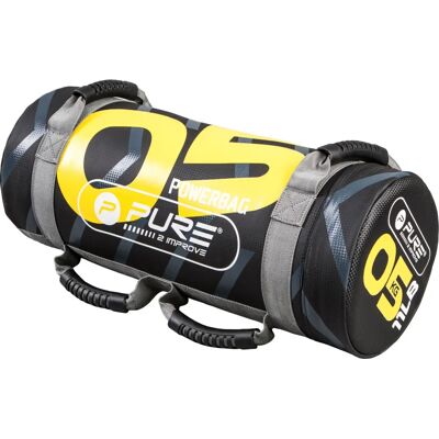 Pure2Improve Power Bag 5kg - Black/Yellow Fitness Equipment Pure2Improve Power Bag 5kg - Black/Yellow Fitness Equipment