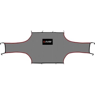 Rete da allenamento calcio Pure2Improve - 500x200 cm, Grigio/Rosso Rete da allenamento calcio Pure2Improve - 500x200 cm, Grigio/Rosso