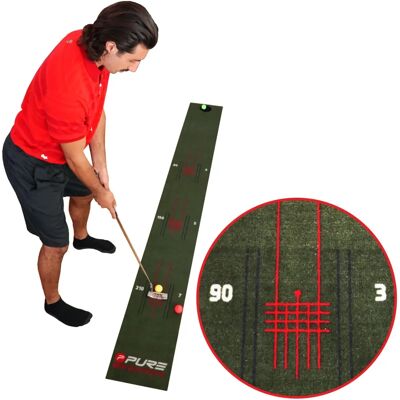 Mat do Putowania Golfowego - 275x30cm - Czarny - Narzędzie treningowe Mat do Putowania Golfowego - 275x30cm - Czarny - Narzędzie treningowe