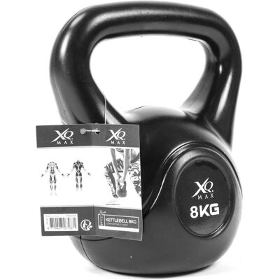 XQMAX - pesa kettlebell 8 kg negra XQMAX - pesa kettlebell 8 kg negra