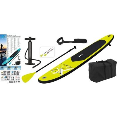 XQ Max Opblaasbaar Stand-up Paddleboard 285cm Lime & Zwart XQ Max Opblaasbaar Stand-up Paddleboard 285cm Lime & Zwart