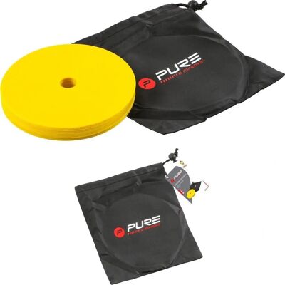 PURE2IMPROVE - Marqueurs d'entraînement - Ensemble de 10 jaunes - Publicité PURE2IMPROVE - Marqueurs d'entraînement - Ensemble de 10 jaunes - Publicité