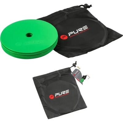 PURE2IMPROVE - Ensemble de 10 marqueurs plats d'entraînement - Vert - Publicité PURE2IMPROVE - Ensemble de 10 marqueurs plats d'entraînement - Vert - Publicité
