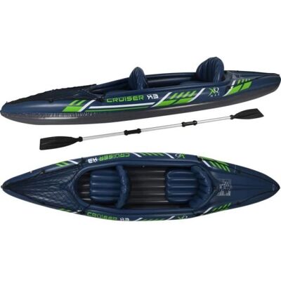 Vida XL Europe B.V. XQ Max Kayak Cruiser X3 - Bleu et Vert - Kayak - Publicité Vida XL Europe B.V. XQ Max Kayak Cruiser X3 - Bleu et Vert - Kayak - Publicité