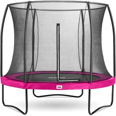 SALTA Komfort Edition 251cm Pink Trampolin mit Sicherheitsnetz SALTA Komfort Edition 251cm Pink Trampolin mit Sicherheitsnetz