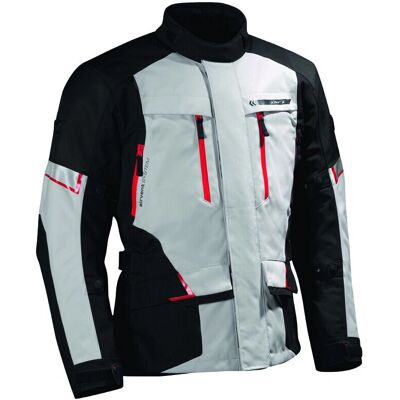 DIFI - Toronto Aerotex - Nero Grigio Rosso - L - Giacca moto DIFI - Toronto Aerotex - Nero Grigio Rosso - L - Giacca moto