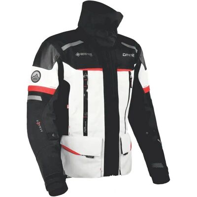 Dane - Bornholm - Gore-Tex Pro - Grigio Rosso - Giacca moto Dane - Bornholm - Gore-Tex Pro - Grigio Rosso - Giacca moto