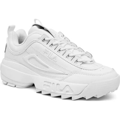 Fila Disruptor Weiße Leder Herren Schuhe - Schuh Fila Disruptor Weiße Leder Herren Schuhe - Schuh