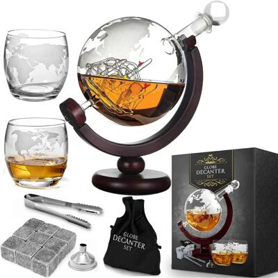 No name Glob Decanter Set - Whiskyglas & Whiskysten - 850 Ml No name Glob Decanter Set - Whiskyglas & Whiskysten - 850 Ml