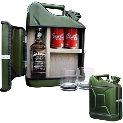 Mini Bar Vintage Mikamax - Vert - Design vintage, 2 verres, 10L Mini Bar Vintage Mikamax - Vert - Design vintage, 2 verres, 10L