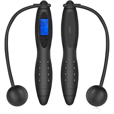 MikaMax 04982 Wireless Springseil Schwarz - Springseil MikaMax 04982 Wireless Springseil Schwarz - Springseil