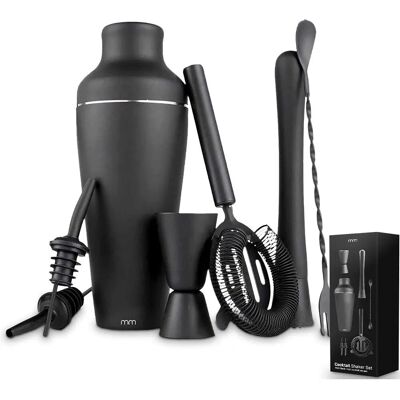 Northix Cocktail Shaker Set - Matt Schwarz - Cocktail Shaker Set Northix Cocktail Shaker Set - Matt Schwarz - Cocktail Shaker Set