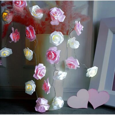 Northix Romantiska String Lights - Rosor - 20 LED Northix Romantiska String Lights - Rosor - 20 LED