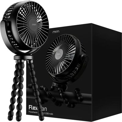Northix Flexibler Ventilator mit integriertem Powerbank - Ventilator Northix Flexibler Ventilator mit integriertem Powerbank - Ventilator