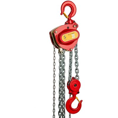 Delta - Rot Premium - 5,0t - 10,0m - Kettenspannerzug Delta - Rot Premium - 5,0t - 10,0m - Kettenspannerzug