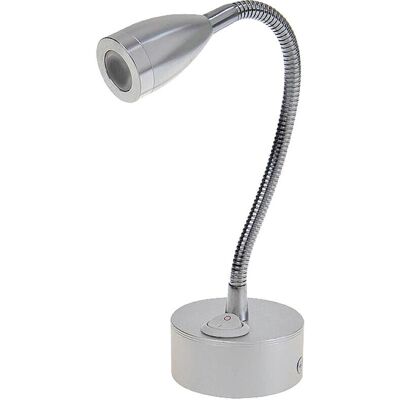 Pricenet Zilveren Opbouwspot met 1-LED en Flexibele Hals - Spot Pricenet Zilveren Opbouwspot met 1-LED en Flexibele Hals - Spot
