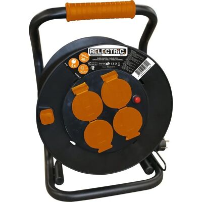 Enrouleur de câble Relectric 50m - 4 prises - IP44 Enrouleur de câble Relectric 50m - 4 prises - IP44
