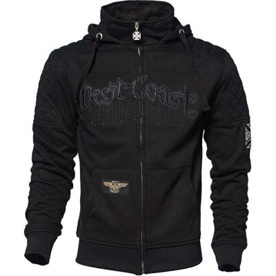 Felpa con Cappuccio West Coast Choppers - Cotone, Nero Felpa con Cappuccio West Coast Choppers - Cotone, Nero