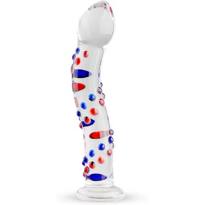Gildo Käsintehty Lasinen Dildo No. 03 - Kaarre, Värikäs, Läpinäkyvä - Dildo Gildo Käsintehty Lasinen Dildo No. 03 - Kaarre, Värikäs, Läpinäkyvä - Dildo