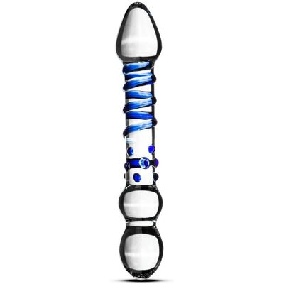 Easy Toys Kaksipuolinen lasidildo - Kaksipäinen, Lämpöpelit, 20cm Easy Toys Kaksipuolinen lasidildo - Kaksipäinen, Lämpöpelit, 20cm